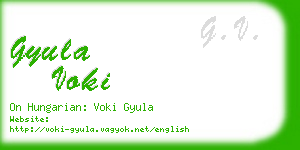 gyula voki business card